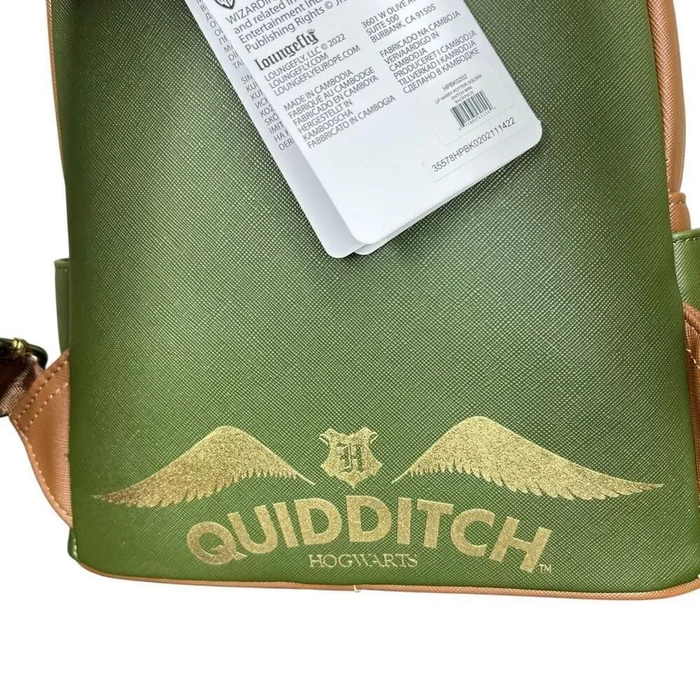 NEW Loungefly Harry Potter Golden Snitch Quidditch Mini Backpack